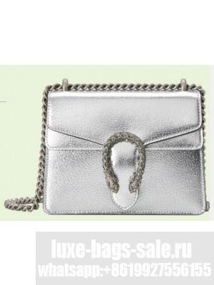 Gucci Dionysus lame mini bag 421970 Silver