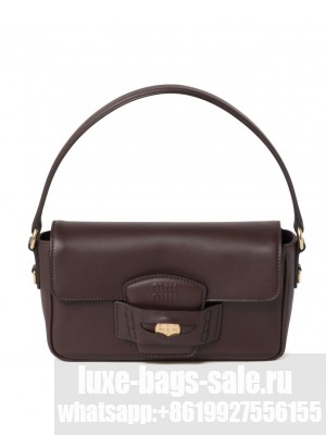 Miumiu Penny Leather Bag Mauve