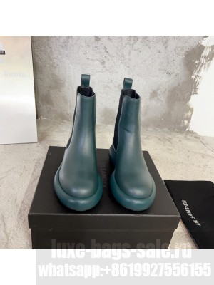 Jil Sander Leather ankle boots green