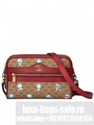 Gucci X Doraemon Mini Bag 647784 Red
