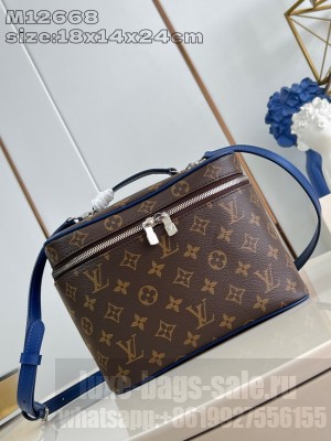 Louis Vuitton Vanity Chain Pouch M12668 dark blue
