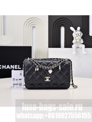 Chanel WALLET ON CHAIN AS4537 black