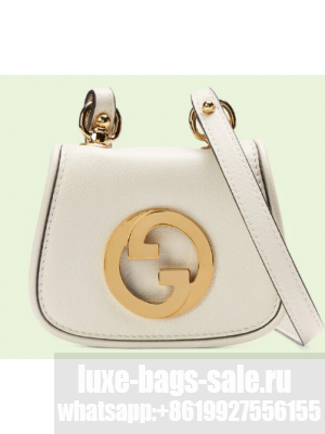 Gucci mini Blondie card case wallet 698635 white