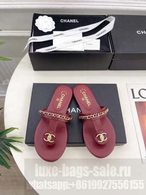 Chanel Flat Slide Thong Sandals 2025 22