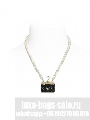 Chanel Women's Necklace AB9848 Black
