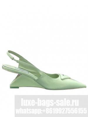 Prada Women's Sling-Back Pumps Green