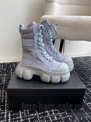 Alexander Wang Women's suede platform lace-up Gray boot
