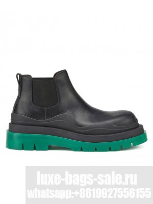 Bottega Veneta Women's Tire Ankle Chelsea Boot Dark Gray