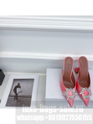 AMINA MUADDI HEEL 9.5CM BEGUM MULES SHADOW Pink 04 2021 Collection