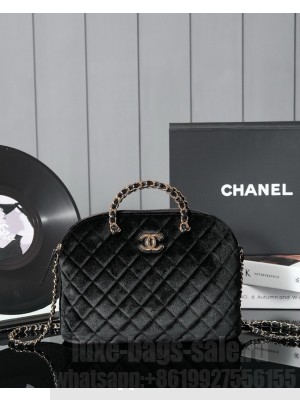 Chanel SMALL SHOPPING BAG AS3969 Velvet black