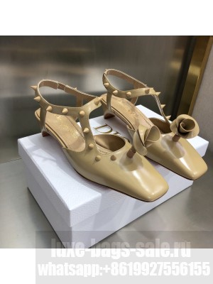 DIOR HEEL 3.5CM ROSE FANTASTIQUE SLINGBACK PUMPS BEIGE 2022 Collection