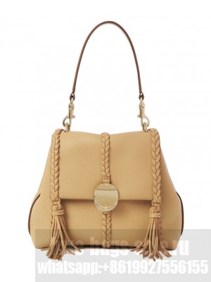 Chloe Penelope Small Soft Shoulder Bag Apricot