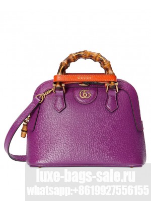 Gucci Diana Mini Tote Bag 715775 Purple