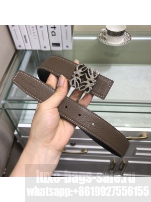Loewe Width 32mm Leather Belt With Anagram Buckle 019