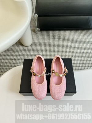 Chanel Tweeds & Fabrics Mary Jane Pink