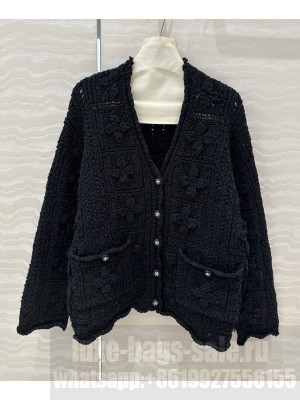 Chanel Women's Knitted Cardigan Black