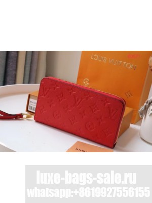 Louis Vuitton Original Monogram Empreinte Wallet M60571 red