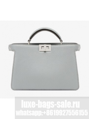 Fendi Peekaboo ISeeU XCross leather bag 7VA582A Light gray