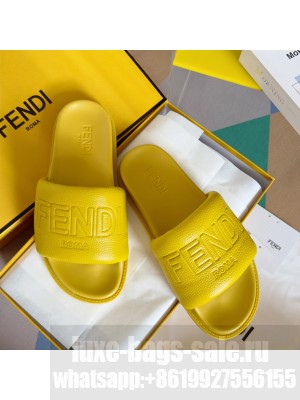 Fendi Unisex Roma Calfskin Flat Slide Sandals 2024 02