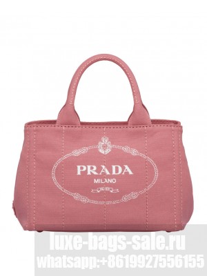 Prada Denim Tote 1BG439 Peachblow