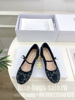 Christian Dior 3.5cm Black and White Cannage Tweed Pumps 02