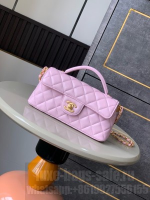 Chanel MINI FLAP BAG WITH TOP HANDLE AS5354 pink