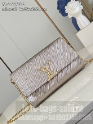 Louis Vuitton Pochette Louise M23756 light gray