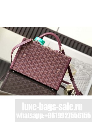 Goyard Grand Hôtel Trunk Bag Burgundy