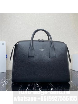 Prada leather tote bag with 2NV995 black