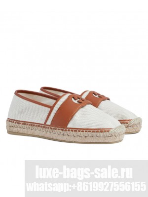 Gucci Unisex Interlocking G Espadrille 777365 Cream