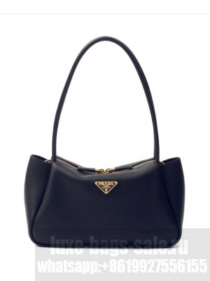 Prada Darling medium leather shoulder bag Black