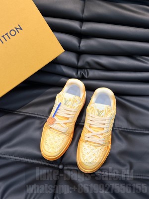 Louis Vuitton Men's LV Trainer Sneakers 2023 035