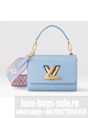Louis Vuitton Twist PM M22515 Bleu Nuage Blue
