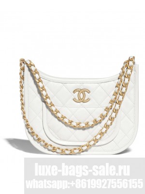 Chanel Hobo Handbag AS4666 White