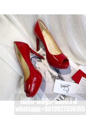 Christian Louboutin Peep-toe Platform Pumps 10cm Red 2021 Collection