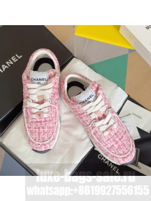Chanel Tweed & Leather G38299 Sneakers 2024 01