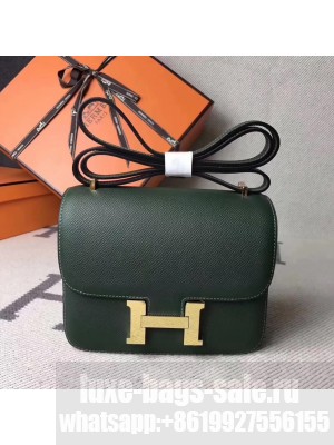 Hermes Constance 18/23 Bag in original Epsom Leather army green