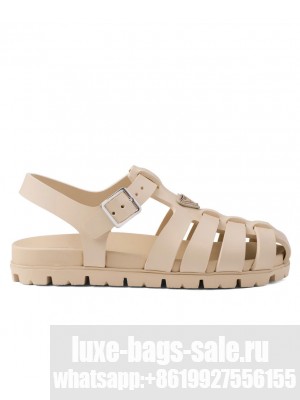 Prada Women's Sporty Fisherman Sandals 1X465N Cream