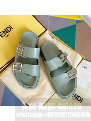 Fendi Feel Unisex Flat Slide Sandals 04