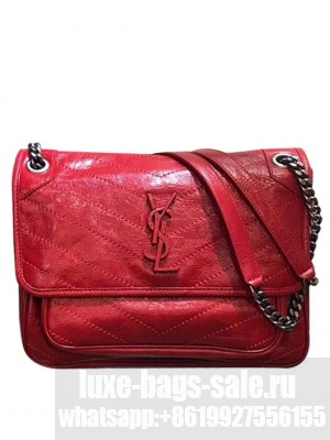 Saint Laurent Medium Niki Chain Bag 498894 Red
