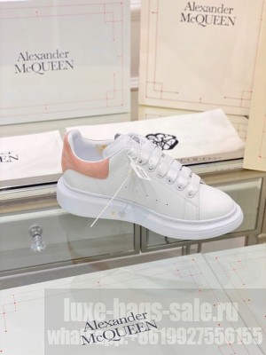 Alexander McQueen Oversized Platform Lace Up Creeper Sneakers Spring/Summer 2020 Collection, Suede Pink