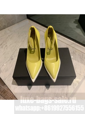 GCDS RIDER PUMPS YELLOW