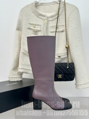 Chanel Women's Heel 7cm Calfskin G45977 High Boots 05