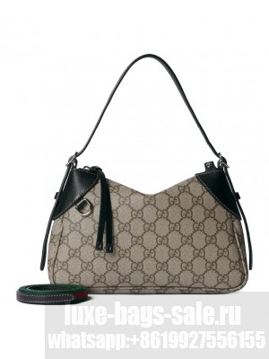 Gucci GG Emblem Small Shoulder Bag 815218 Black