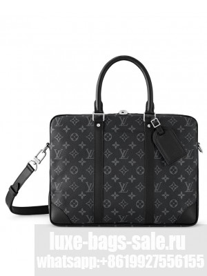 Louis Vuitton Porte-Documents Voyage PM M46457 Black