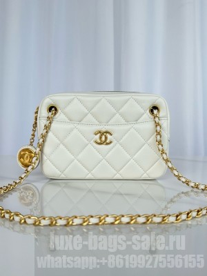 Chanel MINI CAMERA CASE AS5190 WHITE