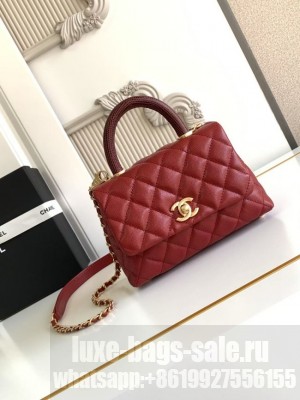 Chanel MINI FLAP BAG WITH TOP HANDLE AS2215-11