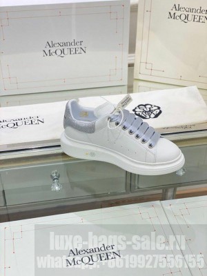 Alexander McQueen Oversized Platform Lace Up Creeper Sneakers Spring/Summer 2020 Collection, Glitter Grey