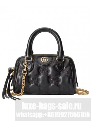 Gucci GG Matelasse Leather Mini Bag 702251 Black