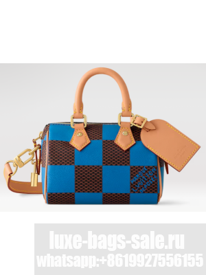 Louis Vuitton Speedy 18 Bandouliere Damier Pop N40595 blue